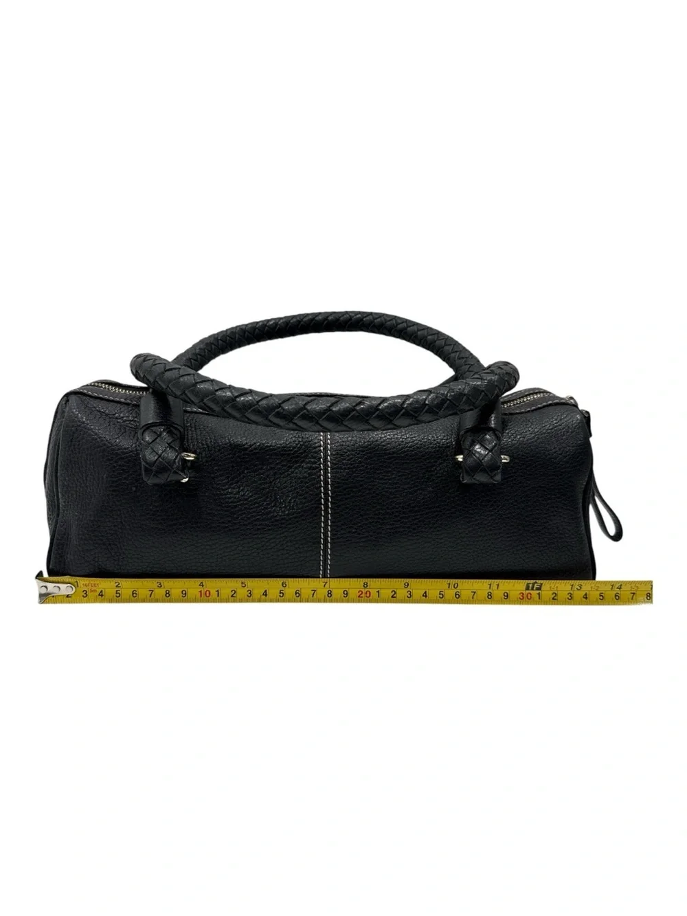 Kate Spade Cami Foster Black Pebbled Leather Barrel Bag